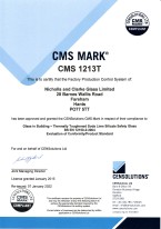 CMS Certificate BS EN 12150
